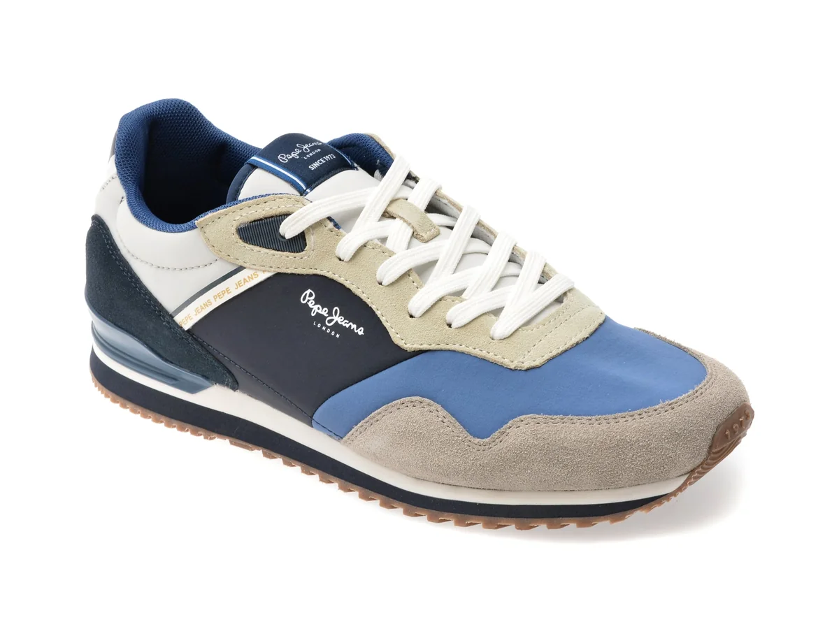 Pantofi Sport Pepe Jeans Gri, London Link, Din Material Textil