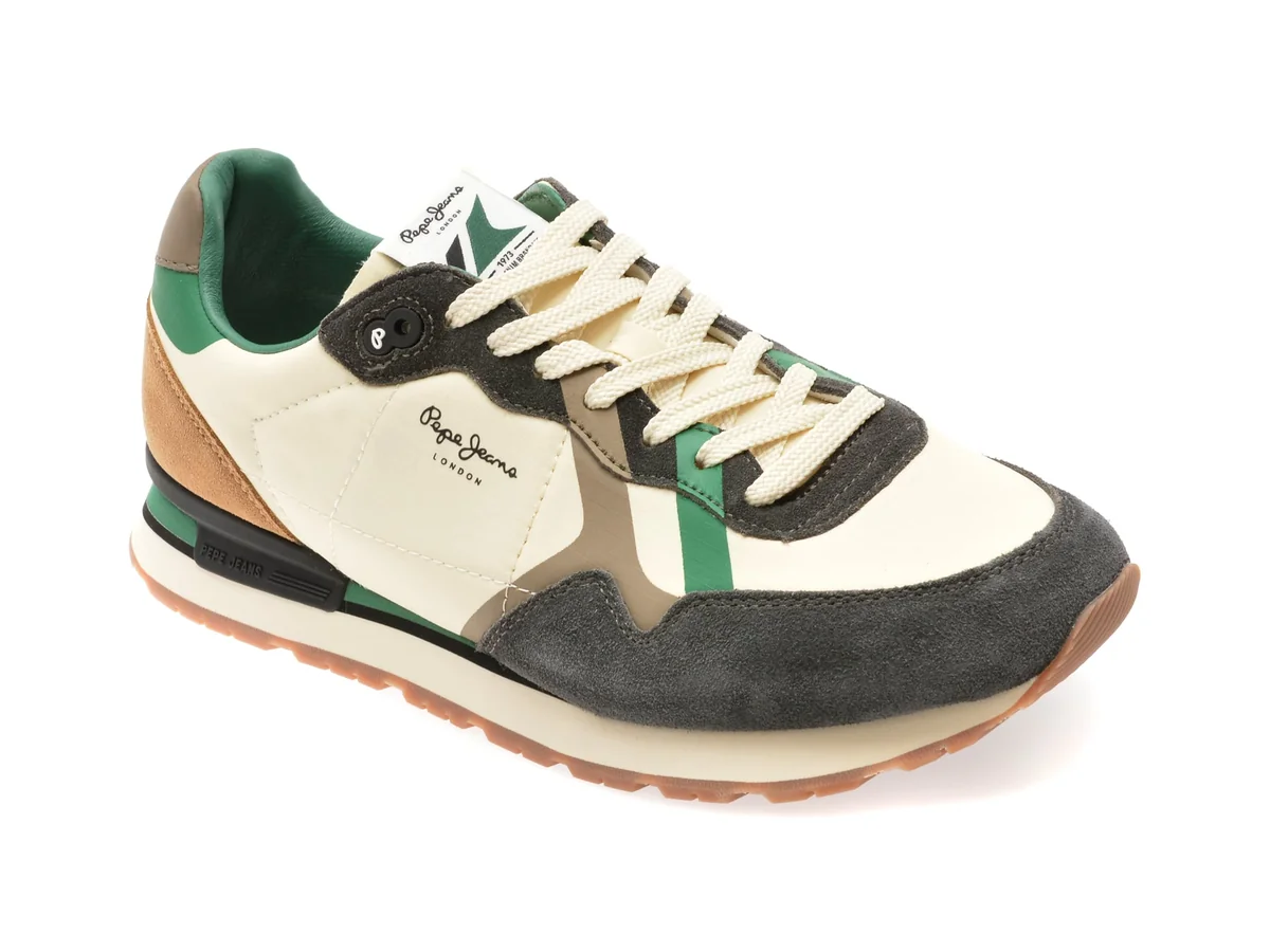 Pantofi Sport Pepe Jeans Bej, Brit Cover, Din Material Textil