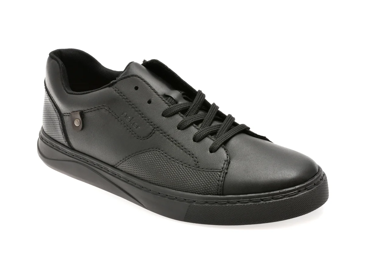 Pantofi Sport Rieker Negri, B9912, Din Piele Naturala