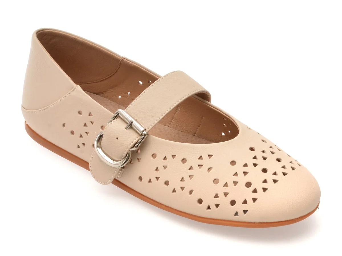 Balerini Flavia Passini Nude, 1306D11, Din Piele Naturala