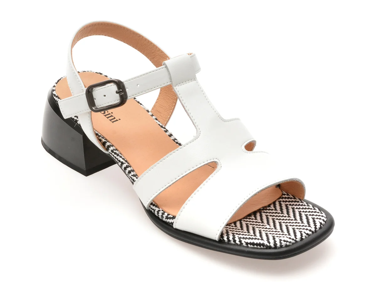 Sandale Flavia Passini Albe, 291, Din Piele Naturala