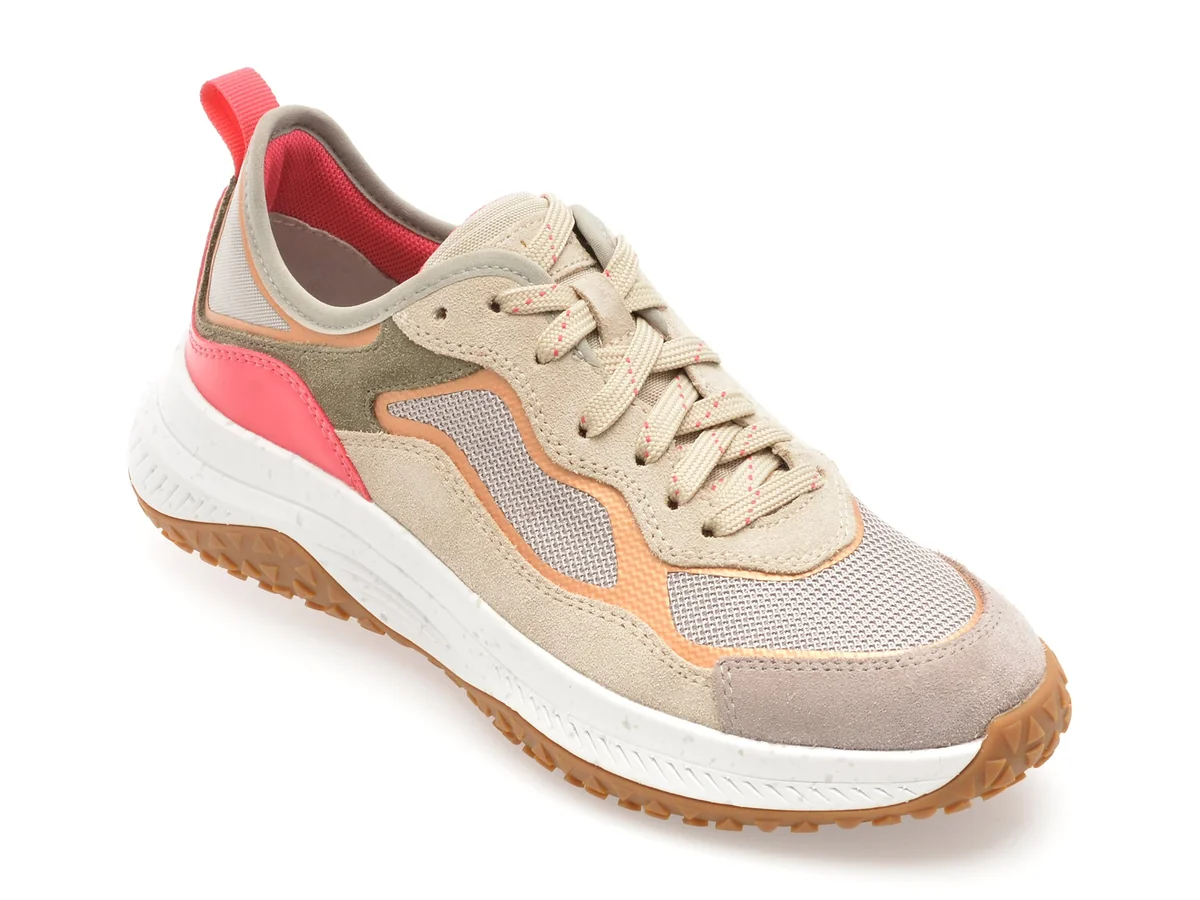 Pantofi Sport Geox Gri, D55VNA, Din Material Textil