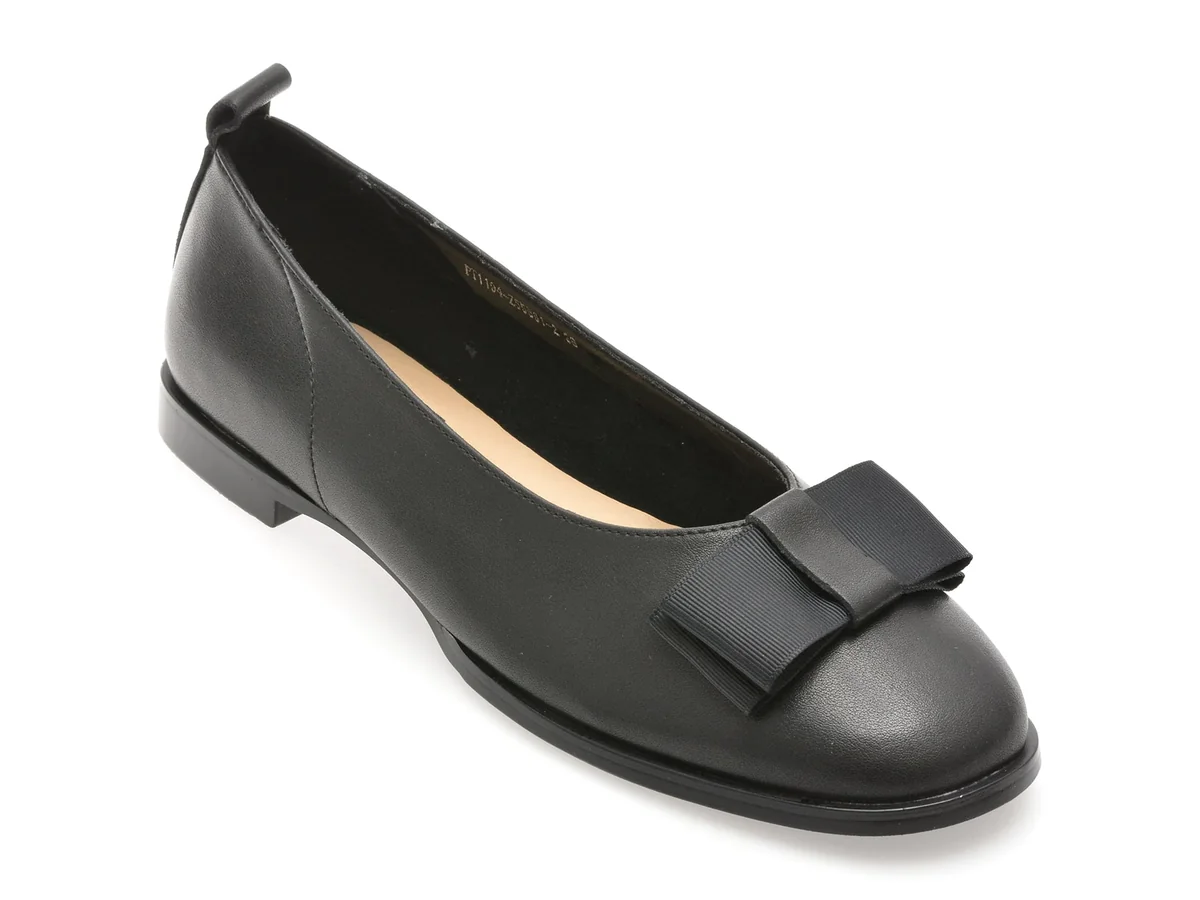Balerini Flavia Passini Negri 1194 Din Piele Naturala