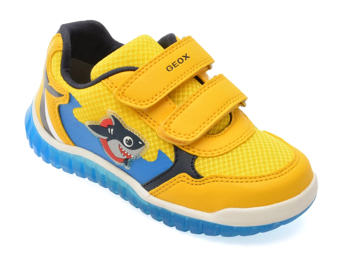 Pantofi Sport Geox Galbeni, B555Za, Din Material Textil