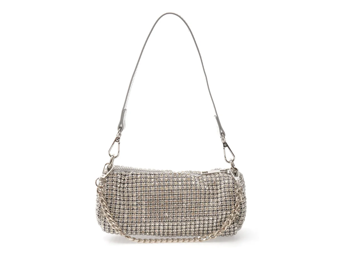 Geanta Aldo Argintie, Party Ready 047, Din Material Textil