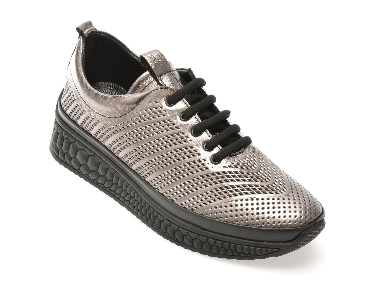 Pantofi Sport Gryxx Gri, 210529, Din Piele Naturala