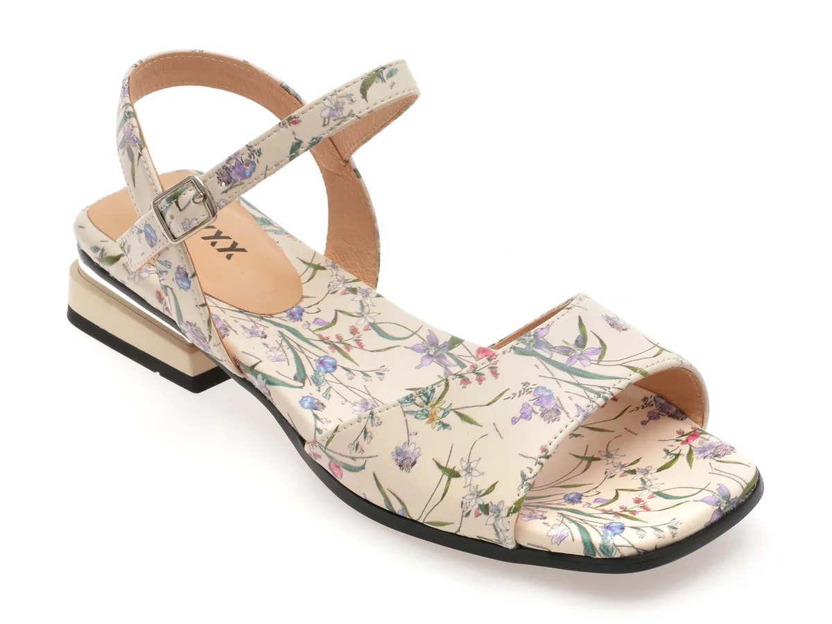 Sandale Gryxx Bej, 561, Din Piele Naturala