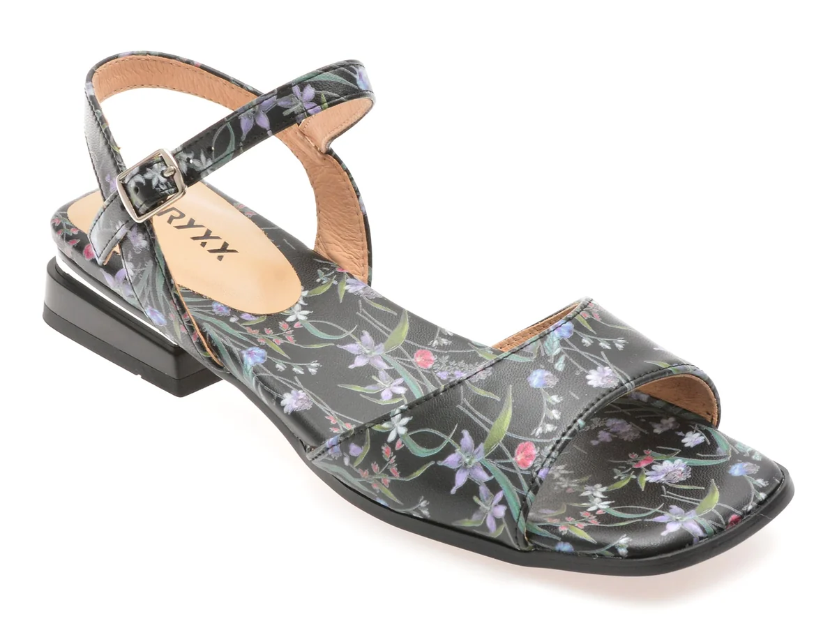 Sandale Gryxx Negre, 561, Din Piele Naturala