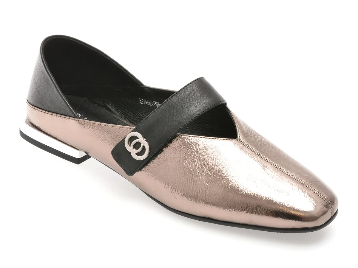 Pantofi Epica Gri, 2946, Din Piele Naturala