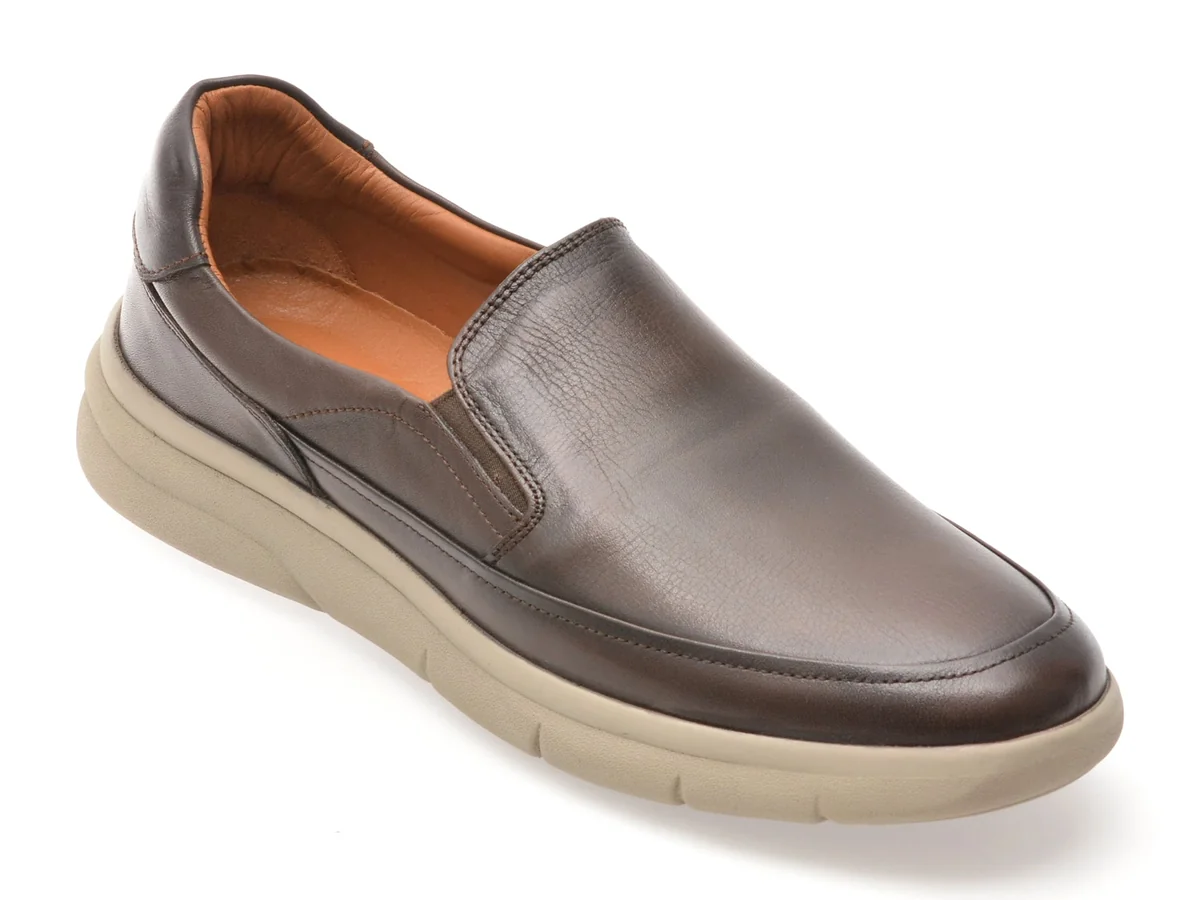 Pantofi Otter Maro, 10605, Din Piele Naturala