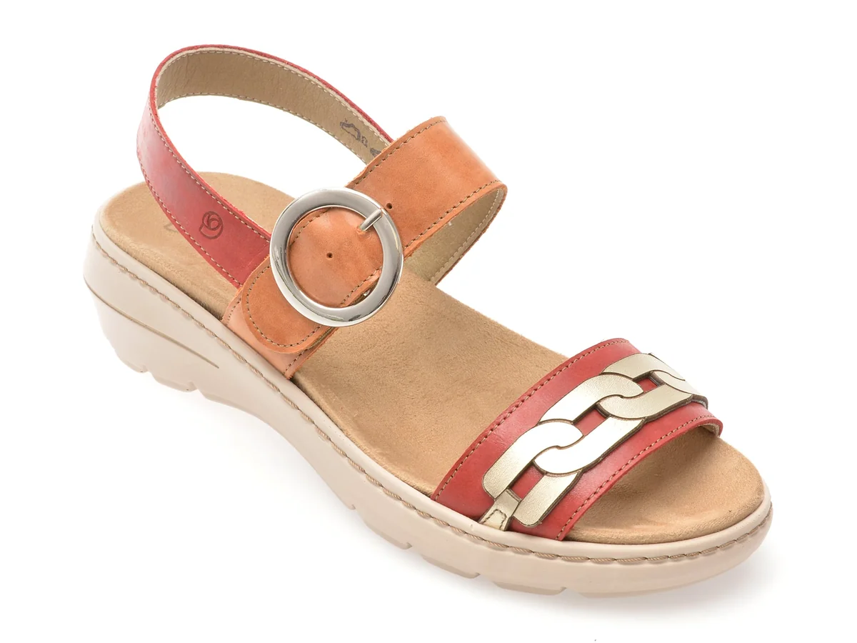 Sandale Suave Multicolor, Krabi, Din Piele Naturală