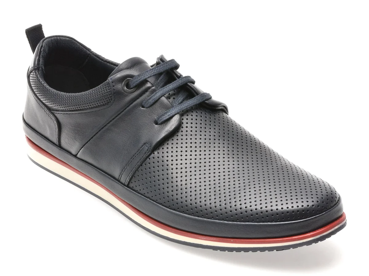 Pantofi Gryxx Bleumarin, M6819, Din Piele Naturala