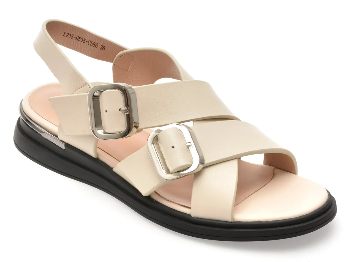 Sandale Gryxx Albe, L215, Din Piele Naturala