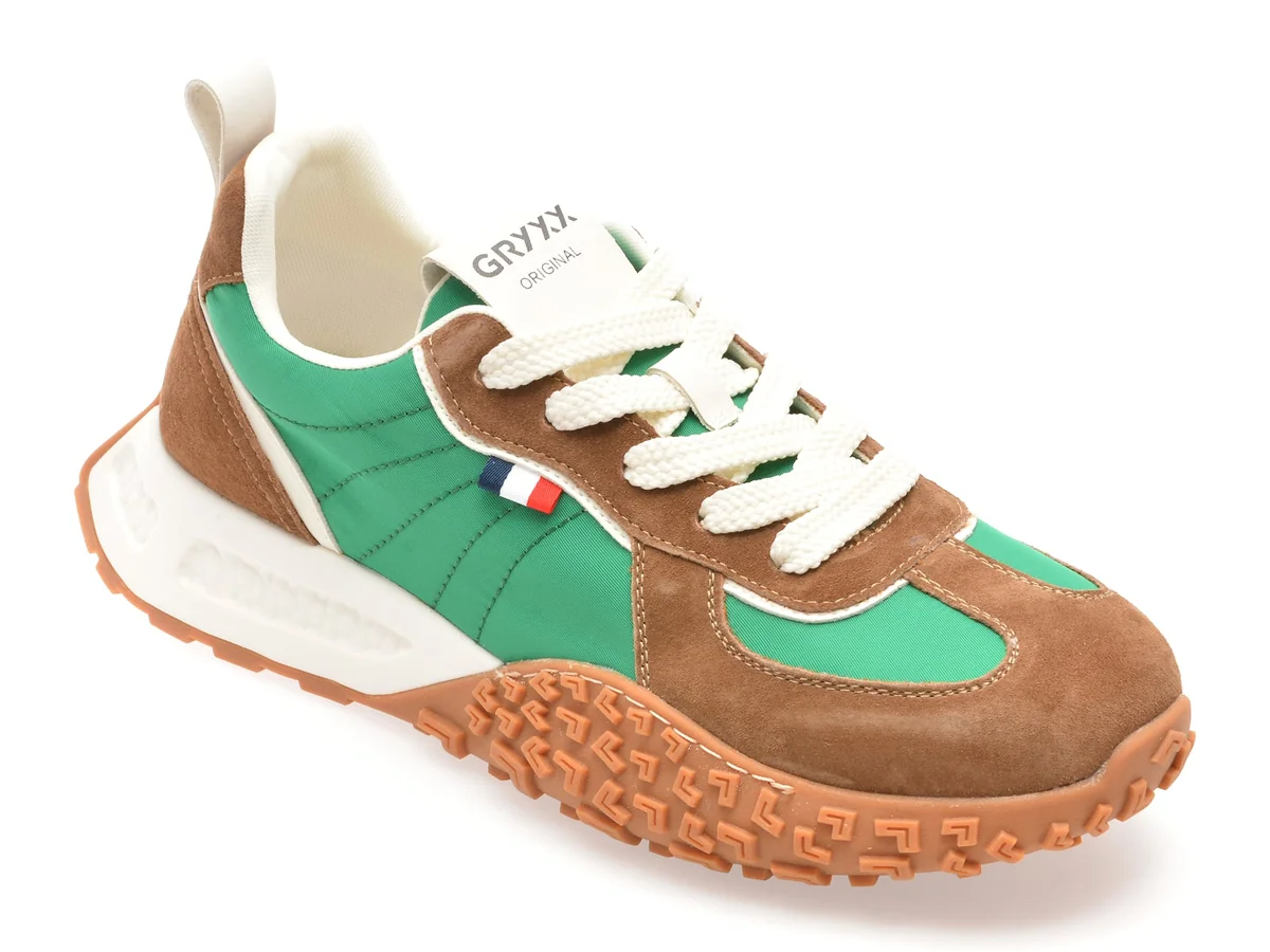 Pantofi Sport Gryxx Verzi, 2106, Din Material Textil