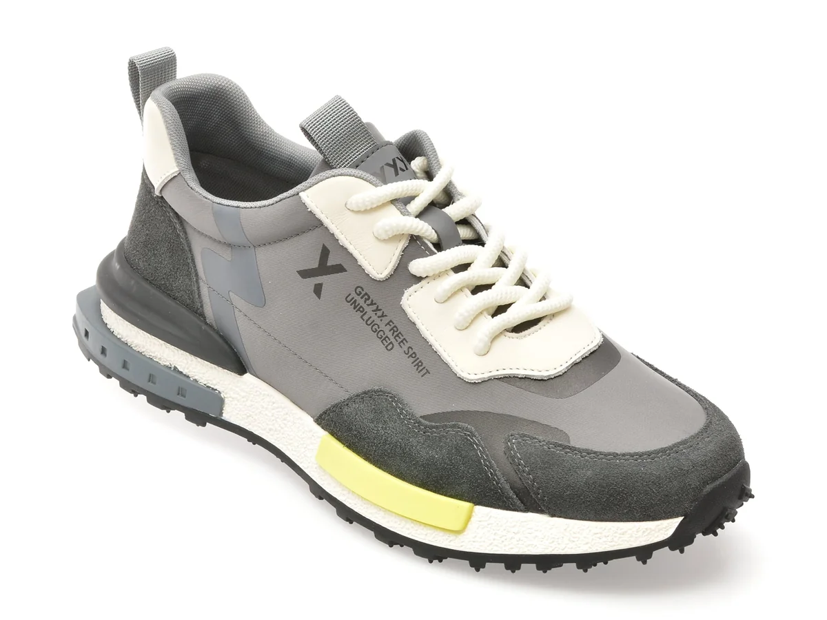 Pantofi Sport Gryxx Gri 8286 Din Material Textil