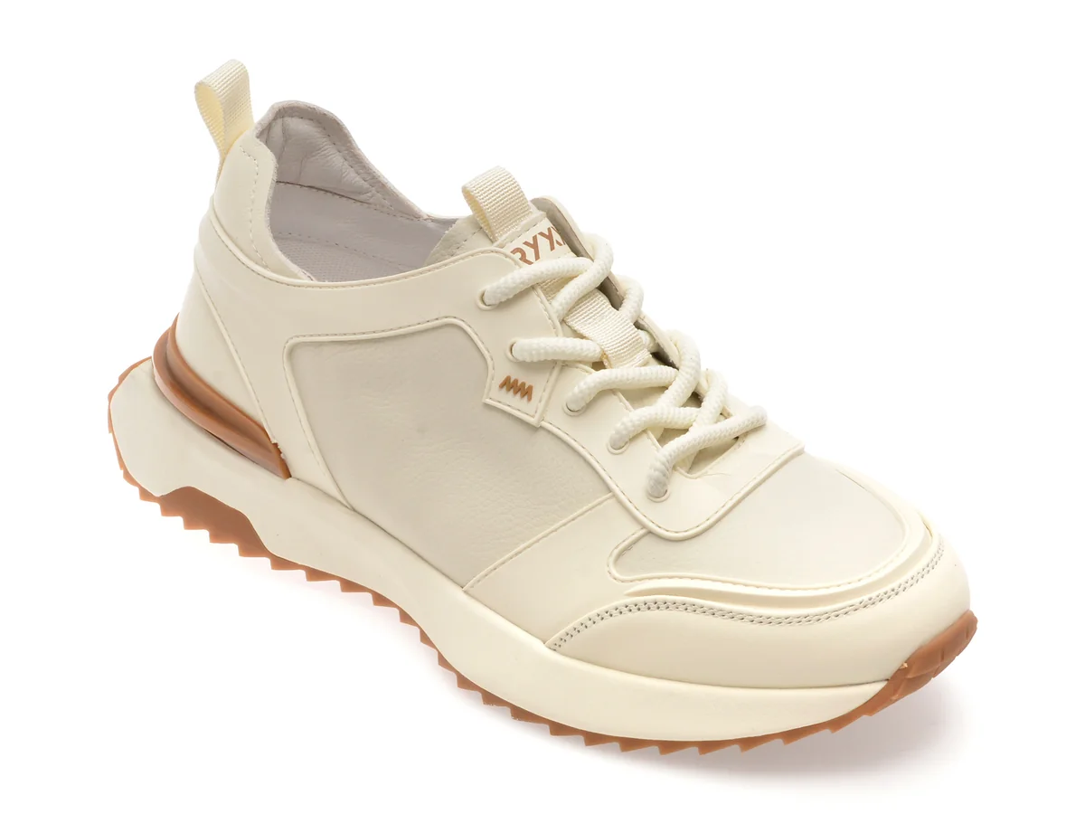 Pantofi Sport Gryxx Bej, 11015, Din Piele Naturala
