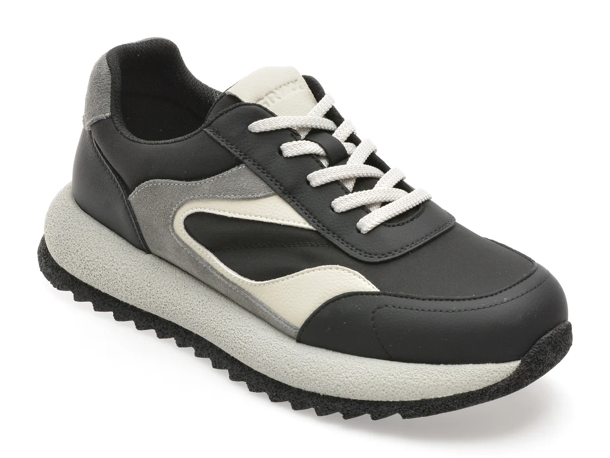 Pantofi Sport Gryxx Negri, 2052, Din Material Textil