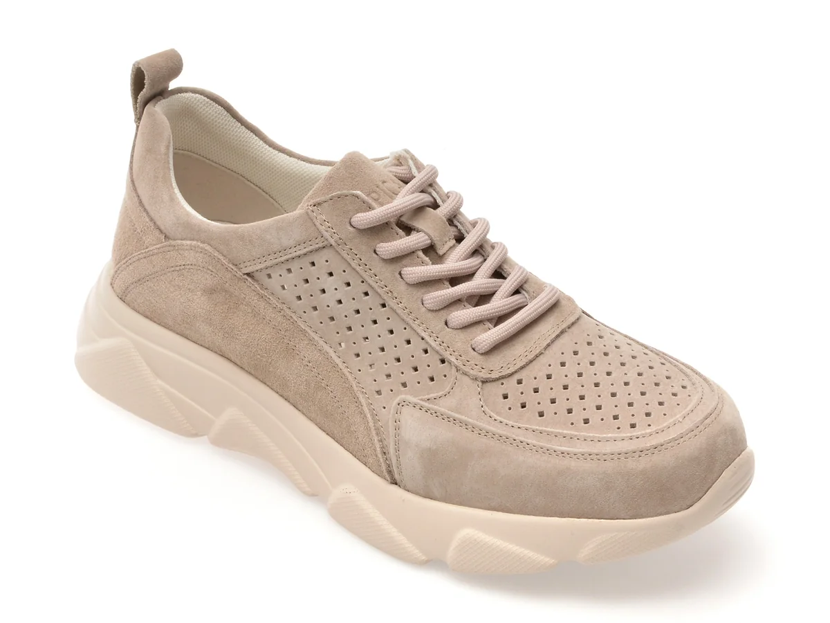 Pantofi Sport Epica Gri, 18029, Din Nubuc