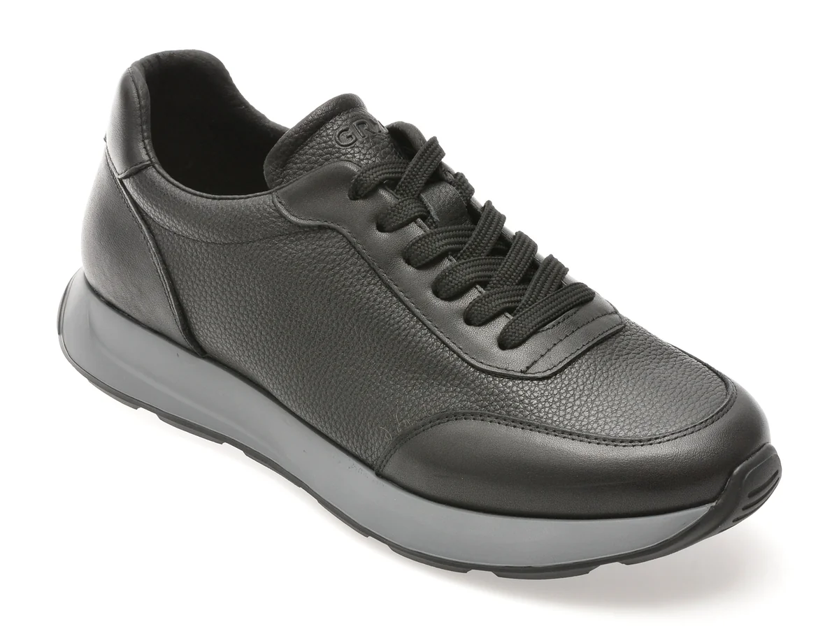 Pantofi Sport Gryxx Negri, 5772, Din Piele Naturală