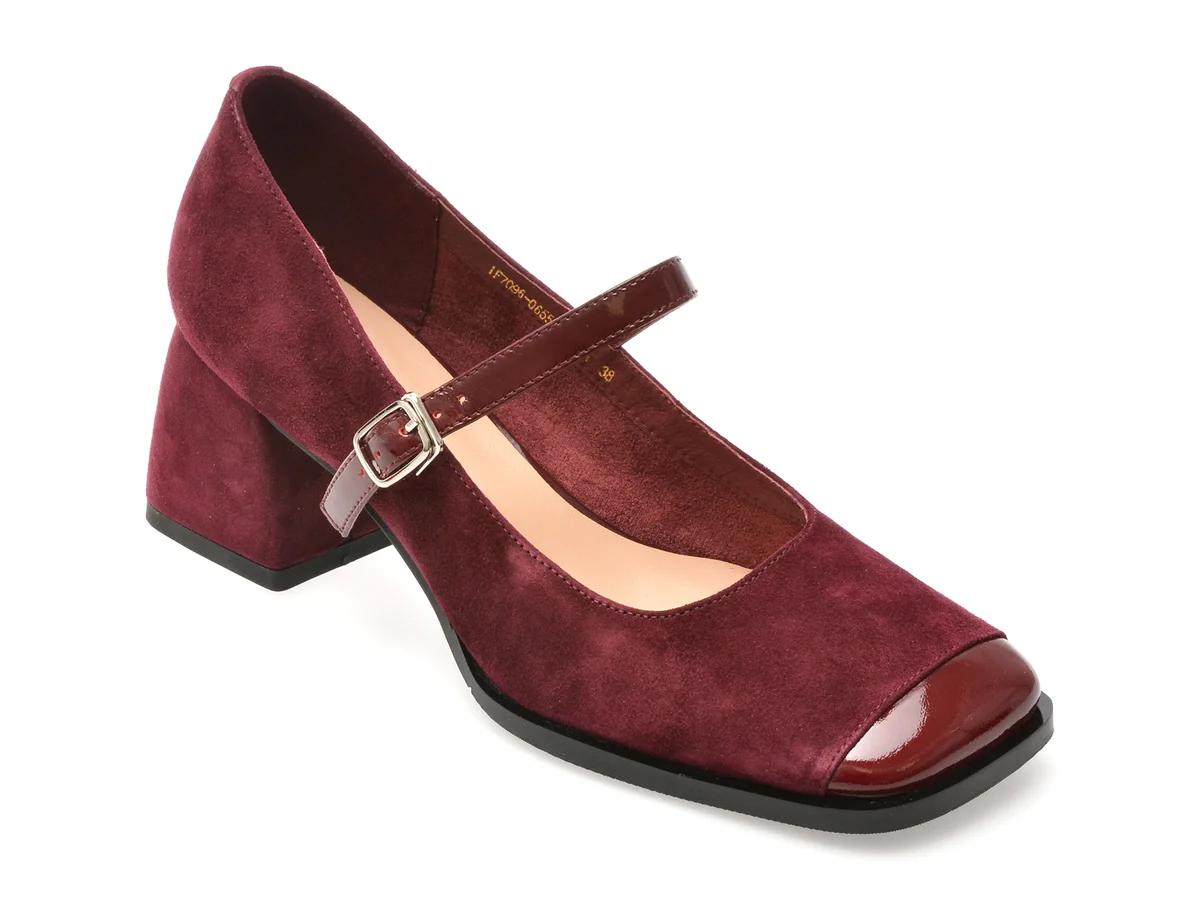 Pantofi Epica Visinii, 1F7096, Din Piele Întoarsă