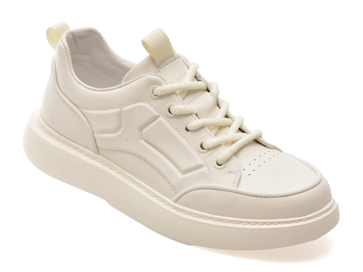 Pantofi Sport Epica Albi, 82013, Din Piele Naturală