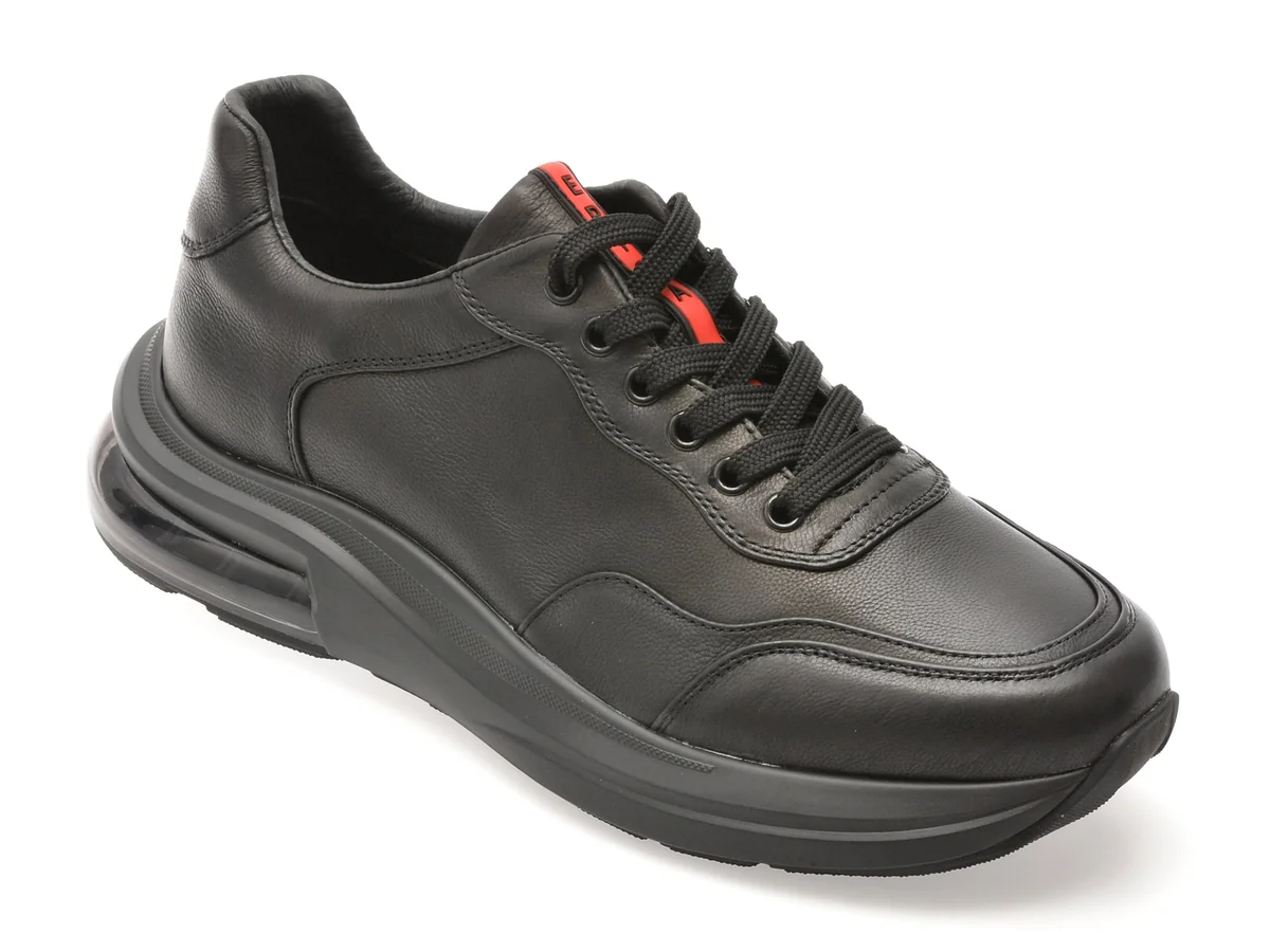 Pantofi Sport Epica Negri, 56191, Din Piele Naturală