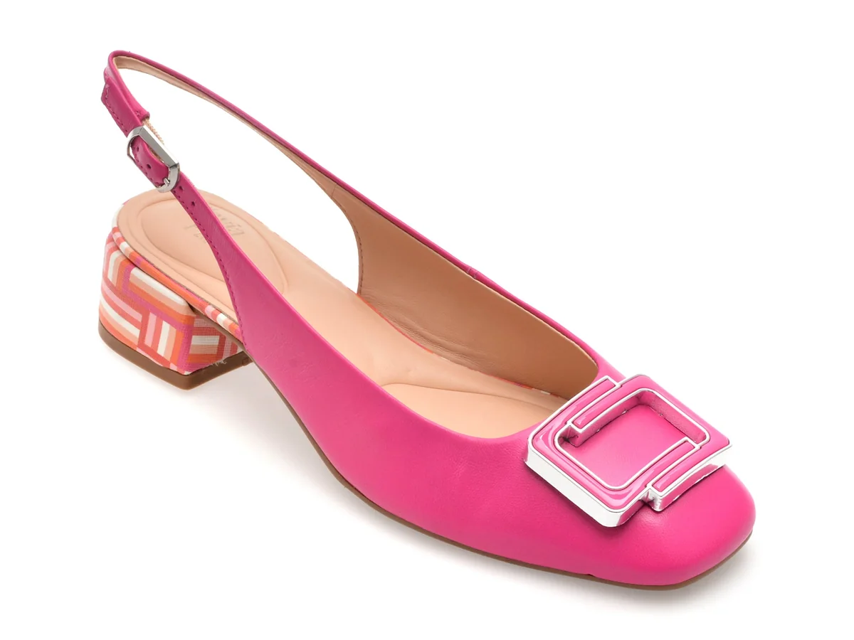 Pantofi Flavia Passini Fucsia 1154845 Din Piele Naturala