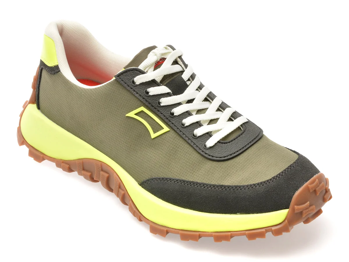 Pantofi Sport Camper Verzi, Drift Trail, Din Material Textil