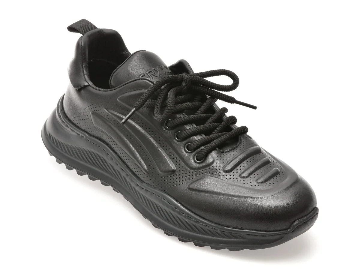 Pantofi Sport Gryxx Negri, 8831, Din Piele Naturală