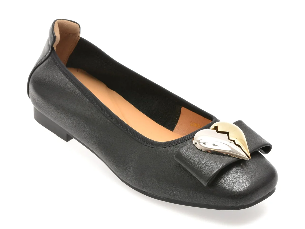 Balerini Epica Negri, 22838, Din Piele Naturala