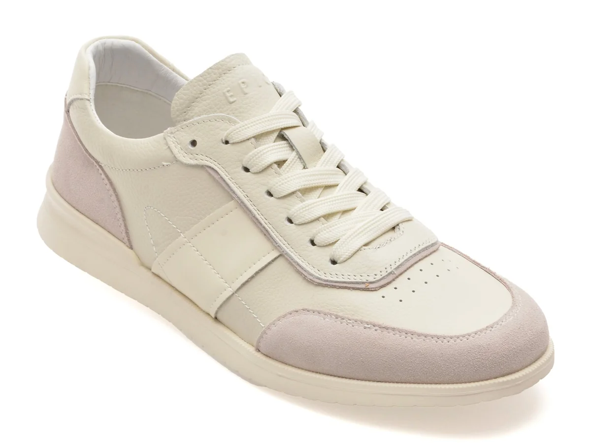 Pantofi Sport Epica Bej, 5716, Din Piele Naturala