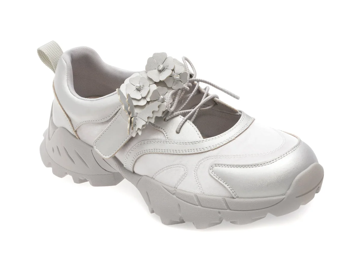 Pantofi Sport Gryxx Argintii, 889, Din Material Textil
