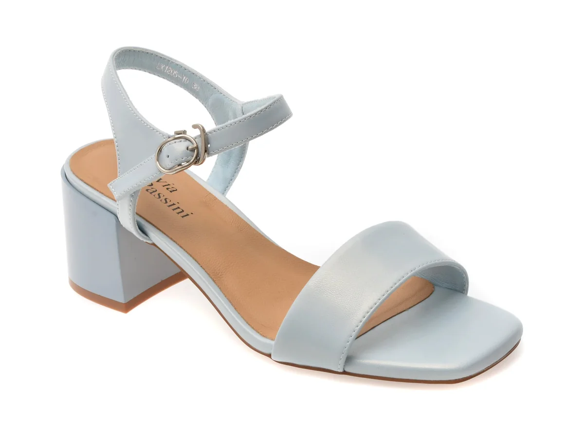 Sandale Flavia Passini Albastre, 1205, Din Piele Naturala