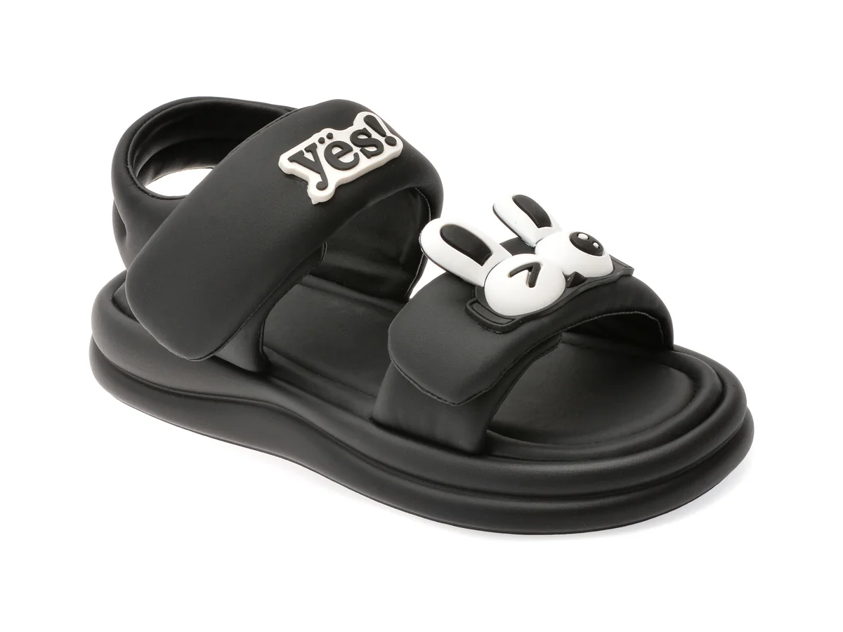 Sandale Selection Kids Negre, 25812, Din Piele Ecologica