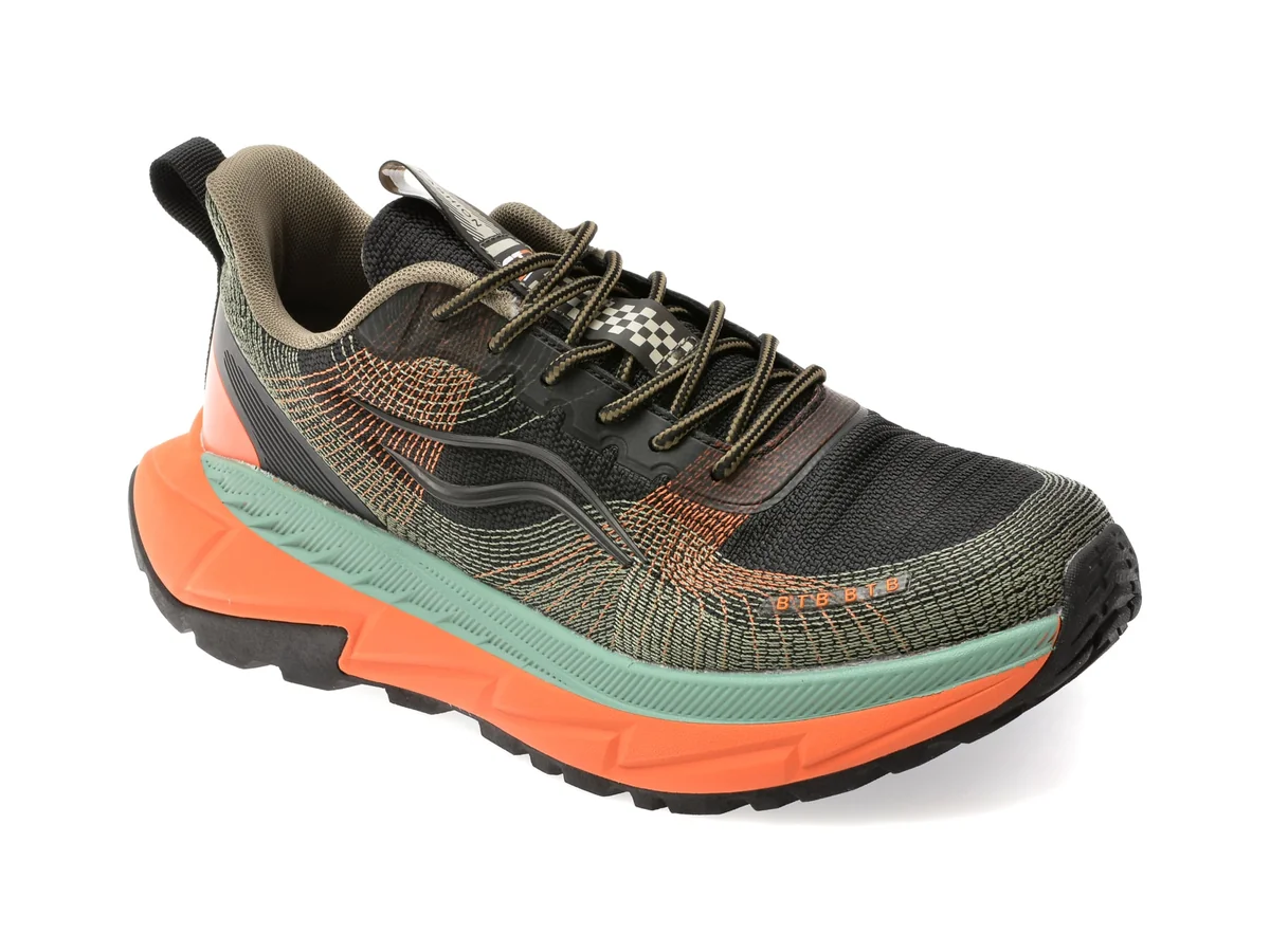 Pantofi Sport Bite The Bullet Negri, 6851, Din Material Textil