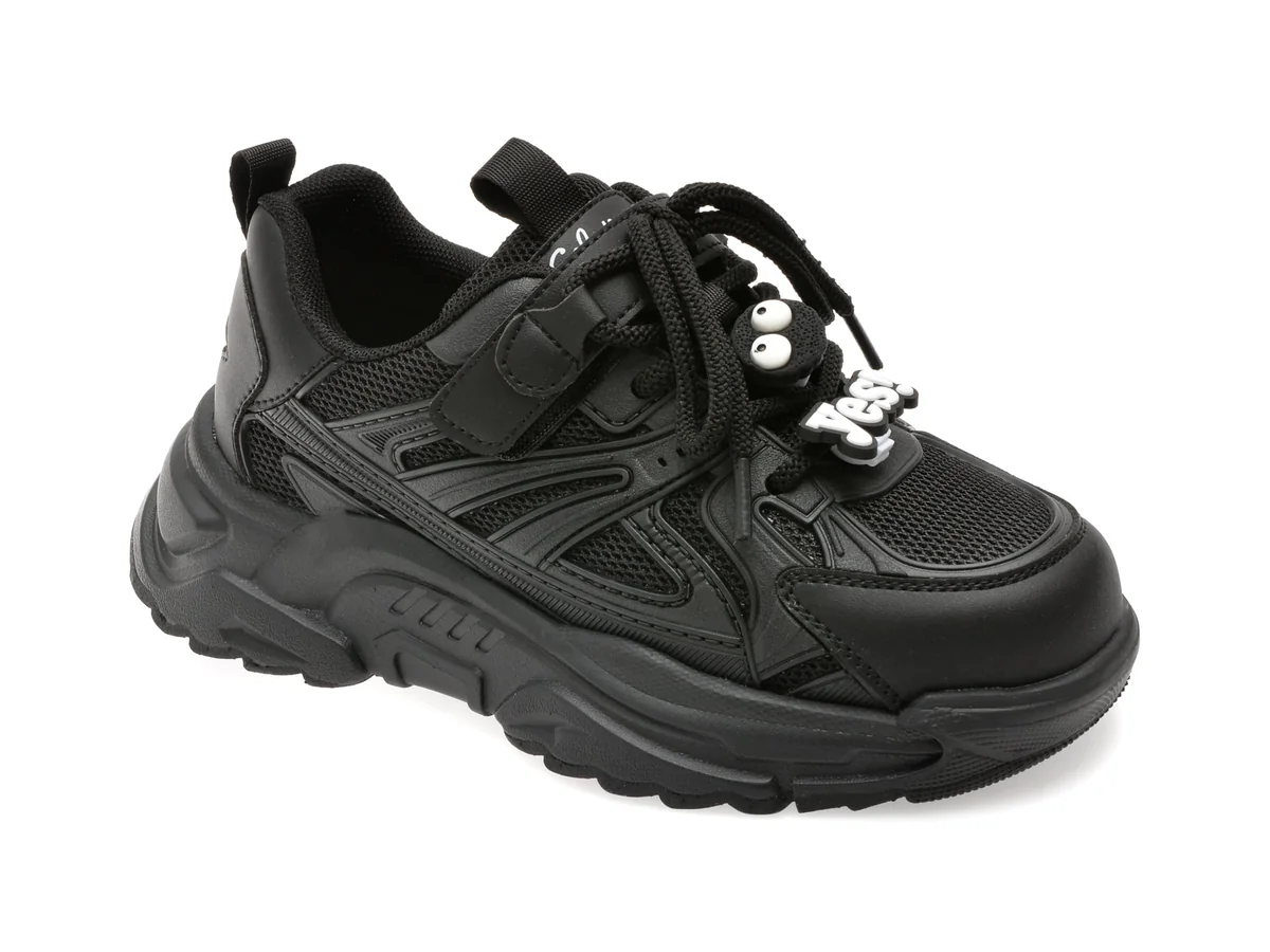 Pantofi Sport Selection Kids Negri, 2510 Din Material Textil