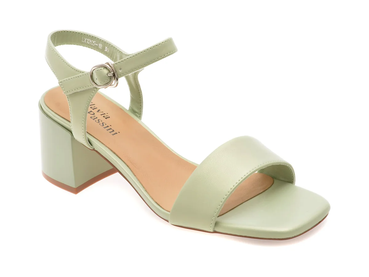 Sandale Flavia Passini Verzi, 1205, Din Piele Naturala
