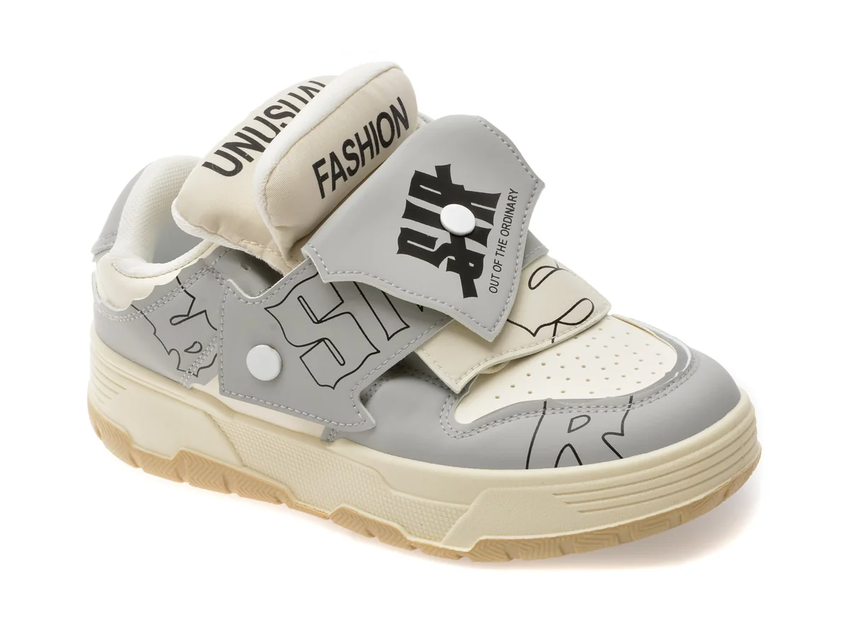 Pantofi Sport Fashion Gri, C242, Din Piele Ecologica