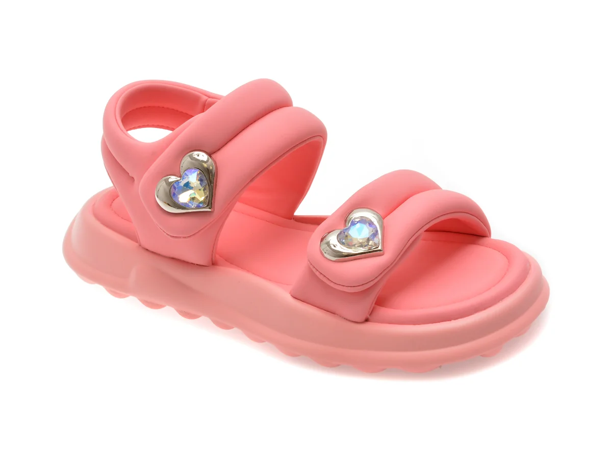 Sandale Selection Kids Roz, 6015, Din Piele Ecologica