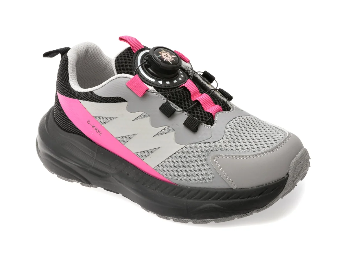 Pantofi Sport Selection Kids Gri, 2519, Din Material Textil