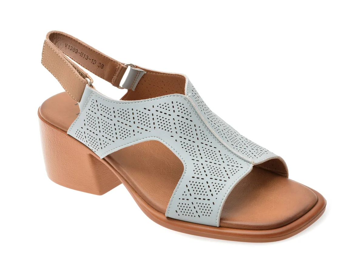 Sandale Flavia Passini Albastre, 1389H13, Din Piele Naturala