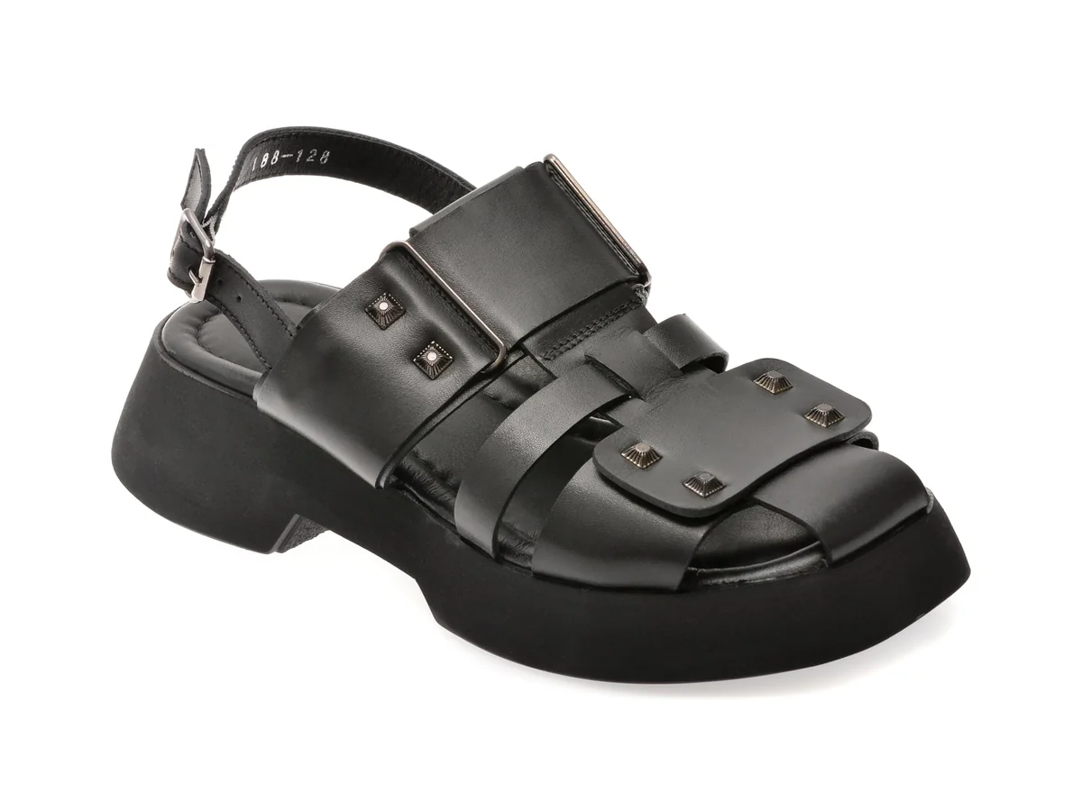 Sandale Gryxx Negre 532188 Din Piele Naturala
