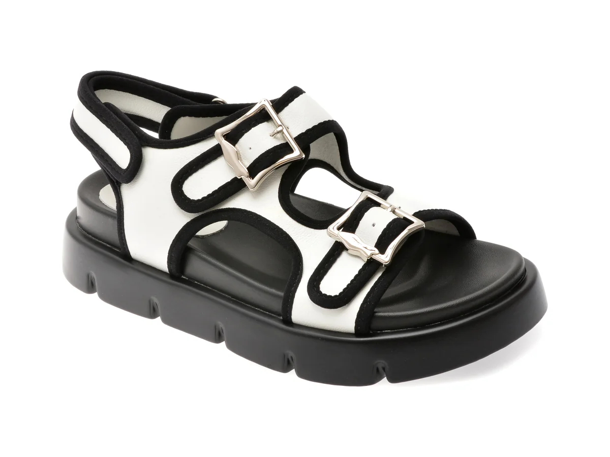 Sandale Gryxx Albe, 1157D40, Din Piele Naturala