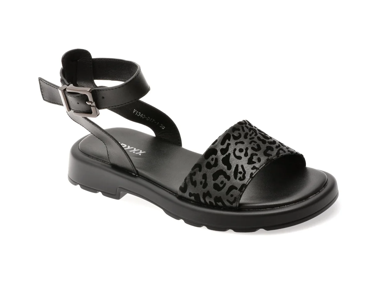 Sandale Gryxx Negre 1340D17 Din Piele Naturala