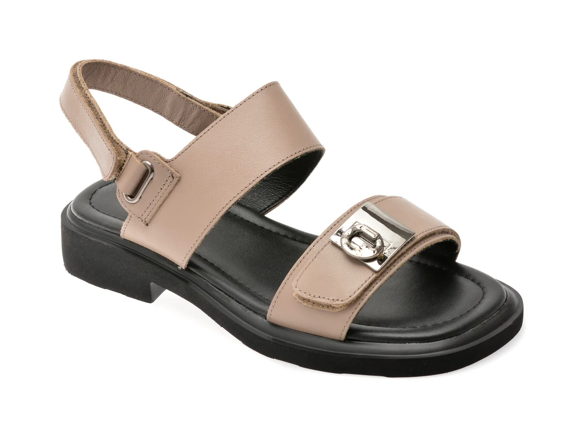 Sandale Epica Gri 1302H17 Din Piele Naturala