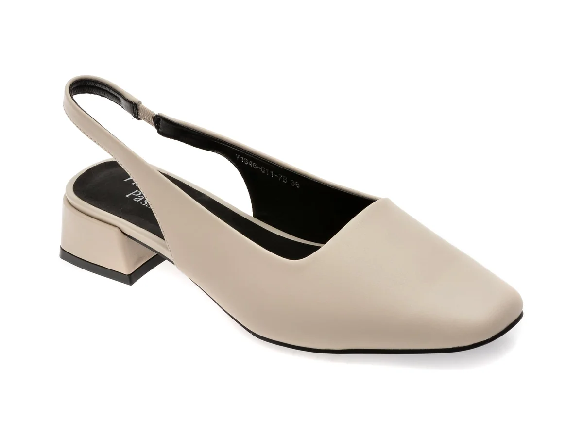 Pantofi Flavia Passini Albi 1346G11 Din Piele Naturala