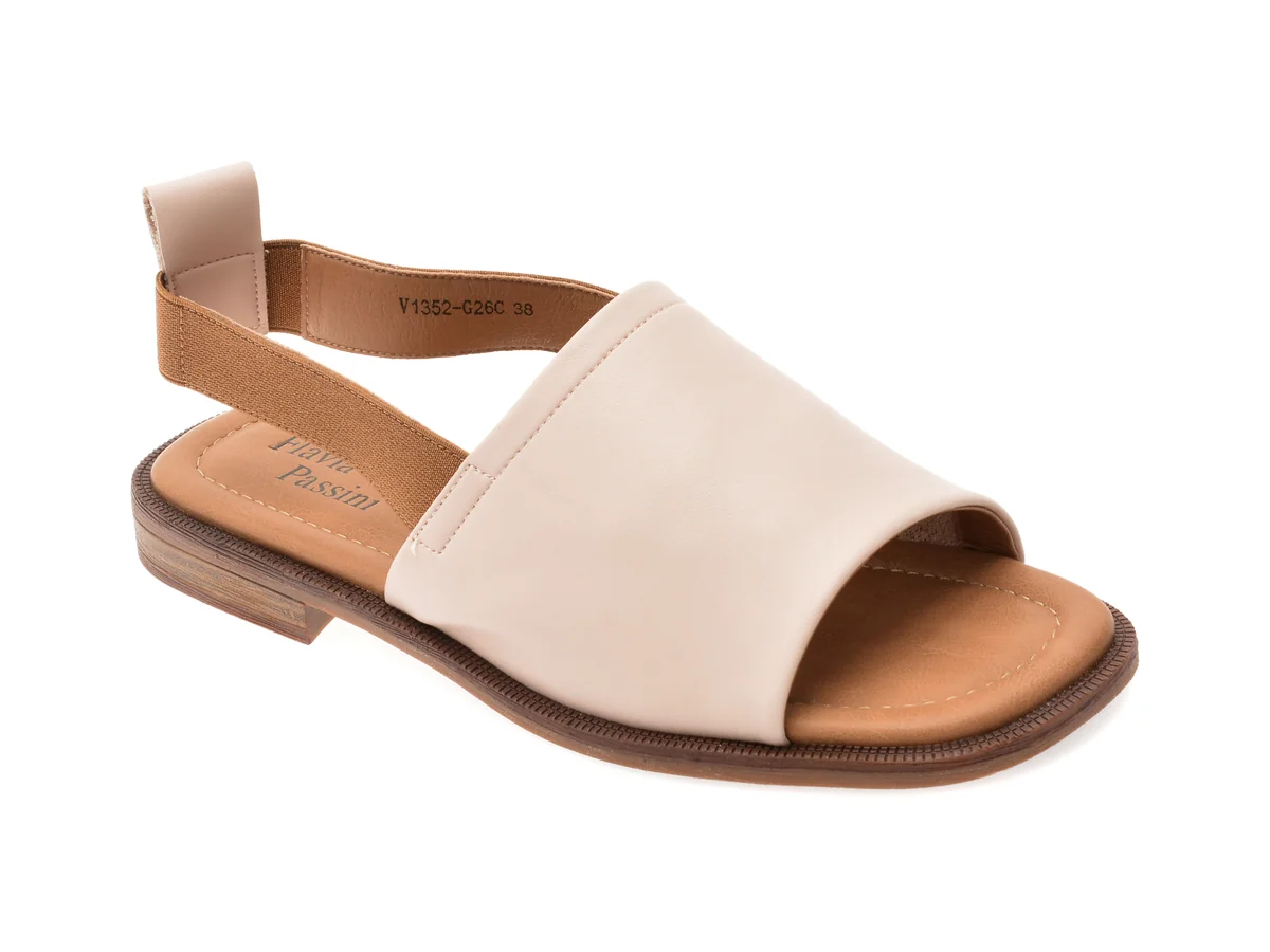 Sandale Flavia Passini Nude, 1352G26, Din Piele Naturala