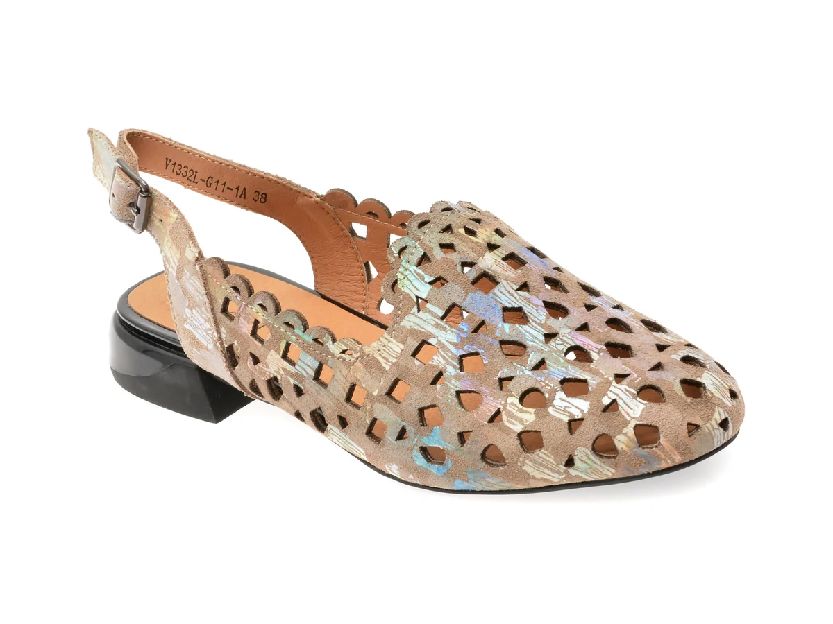 Pantofi Flavia Passini Multicolor, 1332G11, Din Piele Întoarsă
