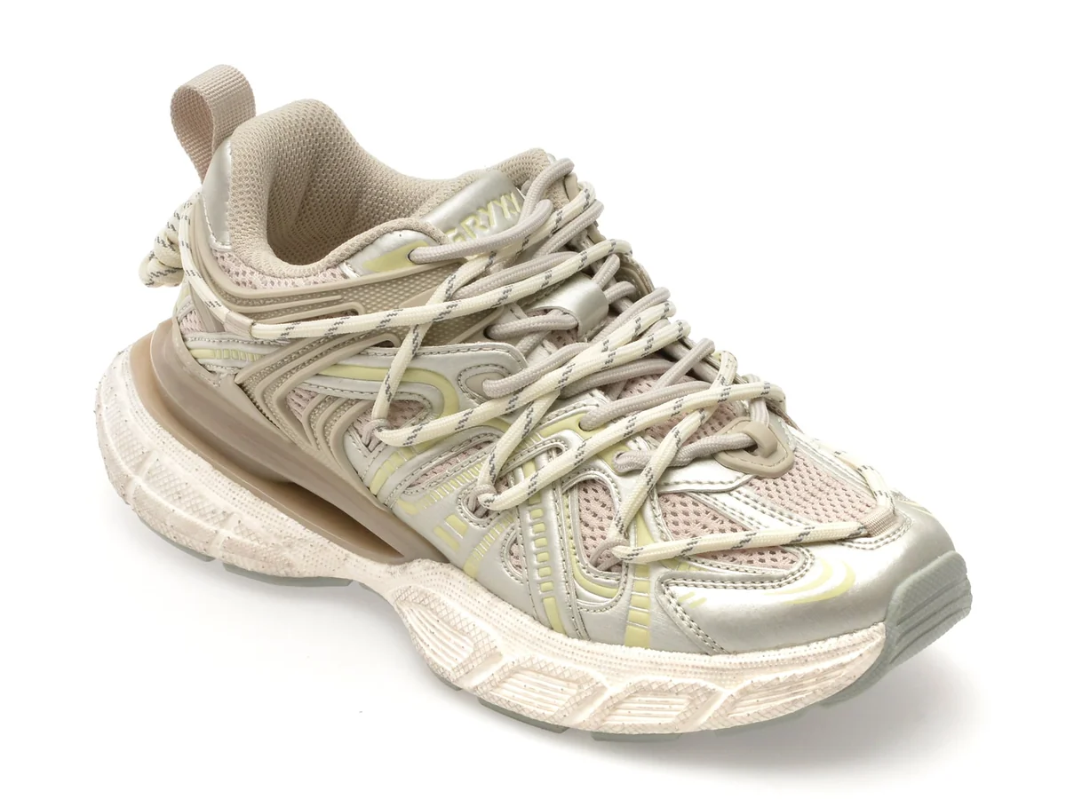 Pantofi Sport Gryxx Nude, 24124, Din Material Textil