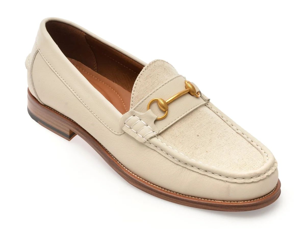 Mocasini Eleganti Aldo Bej, Wildwood 276, Din Piele Naturala